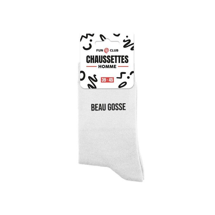 Chaussettes blanches Beau gosse homme