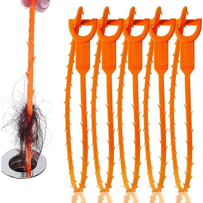 Outil Déboucheur De Canalisations Avec Crochet - Longueur 50 Cm, Flexible, Pour éviers, Toilettes Et Douches