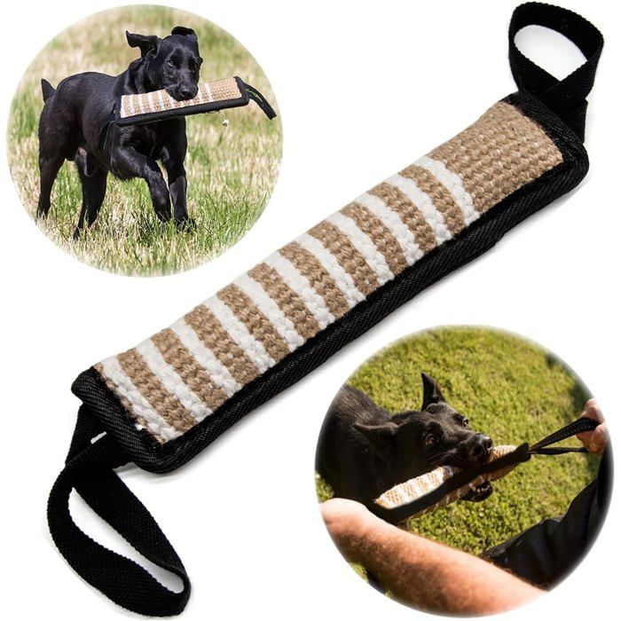 Meilleurs prix pour Boudin mordre pour chien jouet en jute pour dressage idal pour tir la corde et rcupration PZCC