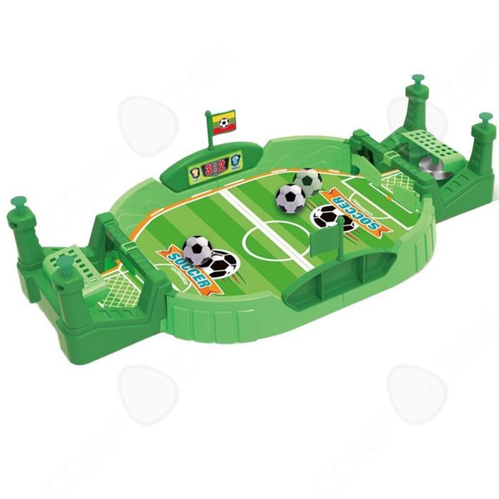 Jeu De Baby-Foot De Table - Babyfoot Miniature Interactive Pour Enfants - Assemblage Facile - Jouet Famille