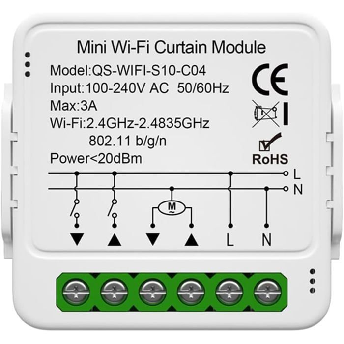 WIFI Module d'interrupteur de Rideau Intelligent pour Volets Roulants ...