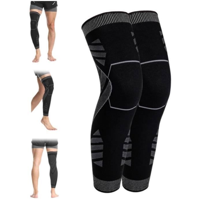 SOLO ACTFIT Genouillère De Compression Pleine Longueur - Manchon Jambe Antidérapant Pour Sport