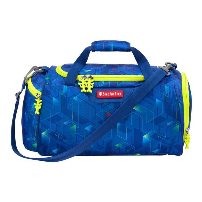 Step by Step Sac de sport bleu bleu clair pour fille et garçon - Step by Step Sports Bag Police Truck Charly 330711