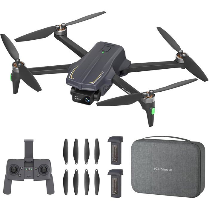 Drone Avec Caméra 4K,Drone Double Caméra Piste De Vol Capteur De Gravité Geste,Photo Vidéo D'Altitude Maintien Mode 'Headless' Qua - Jeux - Jouets
