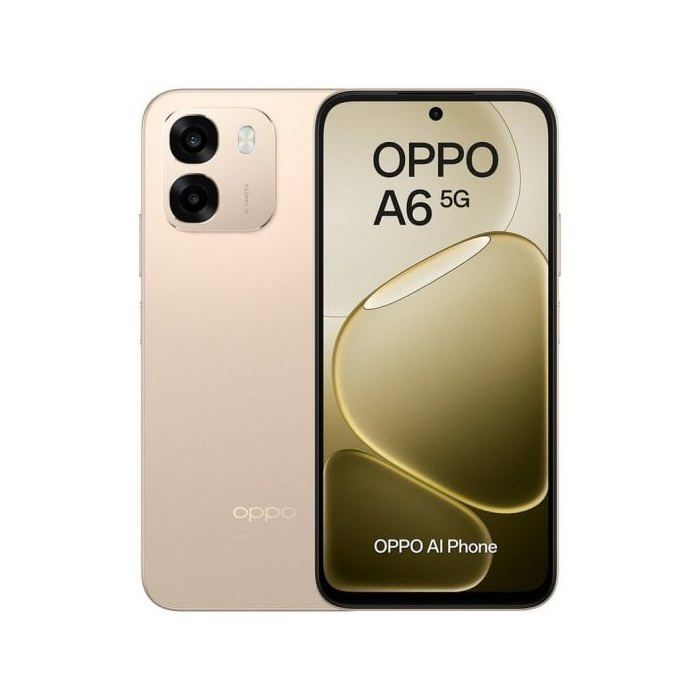 OPPO A6 5G 6.75 Double SIM Android 15 USB Type C 6 Go 6550 mAh Or - vue 2