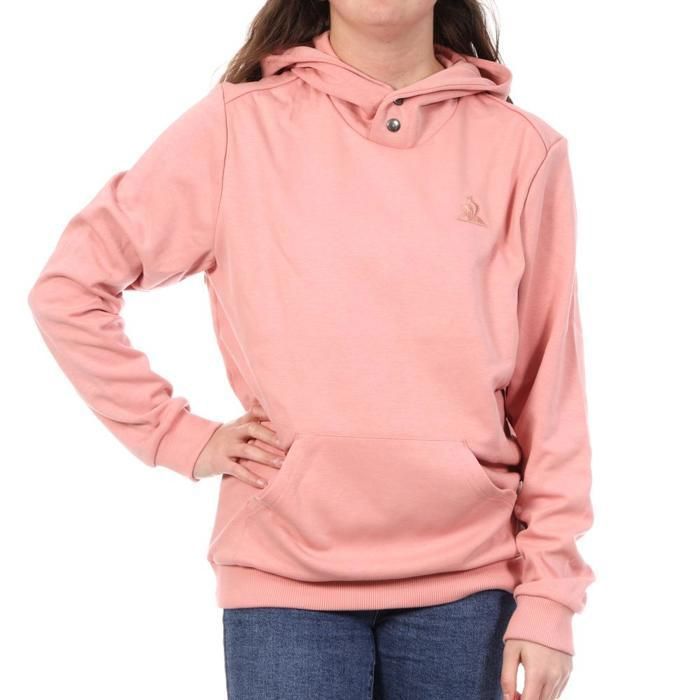 Sweat Rose Femme Le Coq Sportif Essential Sweat Rose Femme Le Coq Sportif Essential