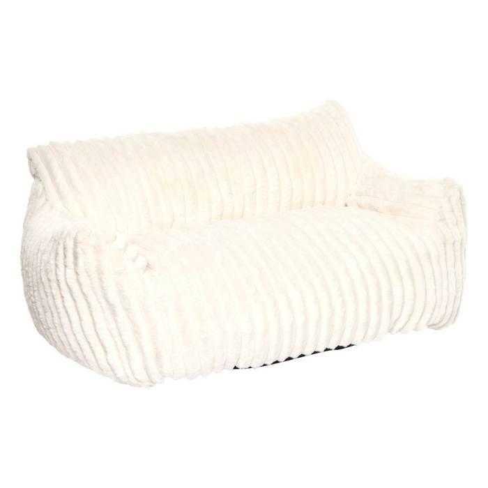 Canapé enfant Muzi côtelé 2 places blanc - Atmosphera Créateur dintérieur Canapé enfant Muzi côtelé 2 places blanc - Atmosphera Créateur dintérieur