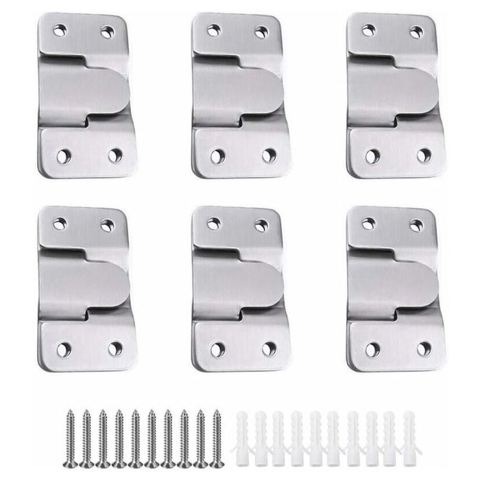 Paires [12 pack] Support de Montage Dissimulé Embarqué Interverrouillage Pendaison Boucle Quincaille ACCESSOIRES FABRICATION MAISON