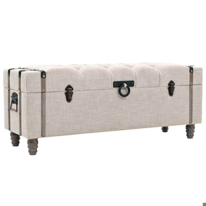 VIDAXL - Meuble Banc - Ensemble de bancs de rangement 3 pcs - Bois massif et acier_3519
