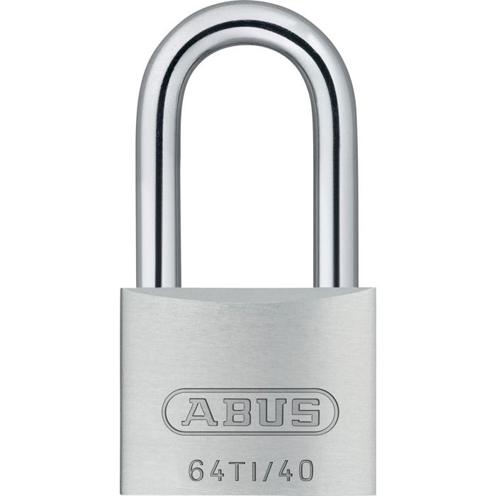 Cadenas - ABUS - 64TI/40 - Aluminium Titalium - Anse en acier cémenté - 40x55x14 mm Cadenas - ABUS - 64TI/40 - Aluminium Titalium - Anse en acier cémenté - 40x55x14 mm