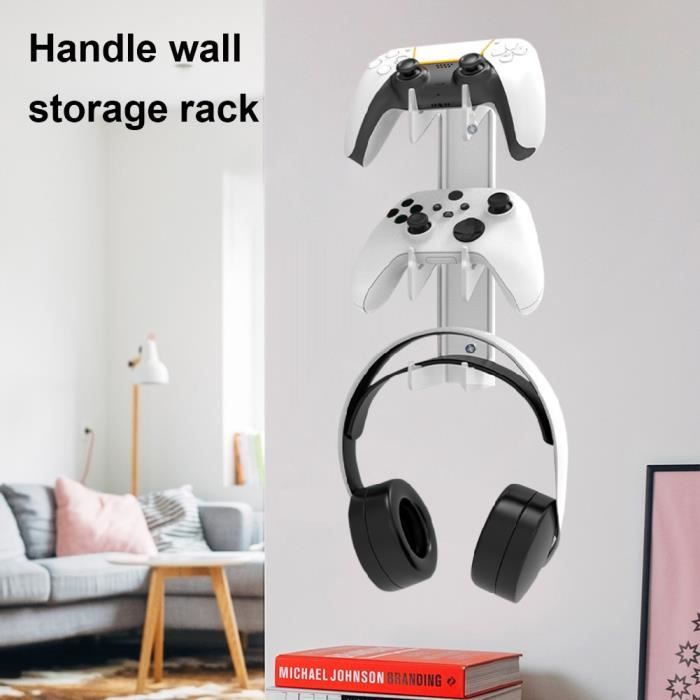 Support mural pour de jeu PS5, PS4, Xbox Switch, support de casque de de jeu