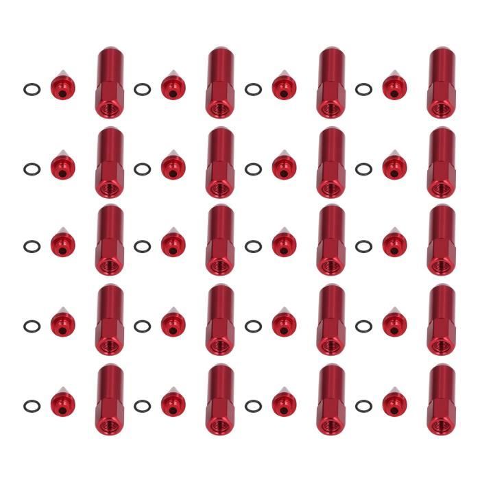 Guangcailun Écrou de Pneu en Alliage d'aluminium 1/8, pour véhicules sur Route WR8, antirouille et Durable, Accessoires de Voiture RC, pièces de