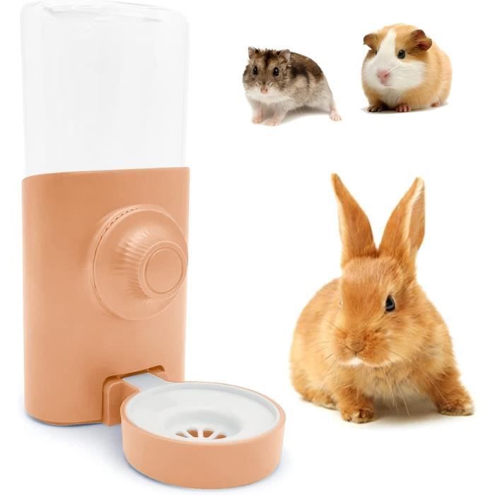 Distributeur deau automatique 600 ml pour lapin - biberon anti-goutte en PP alimentaire