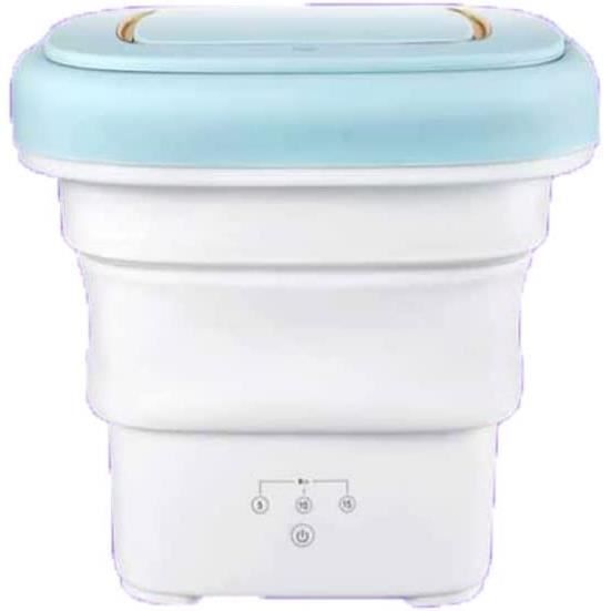 Mini Machine à Laver Portable 15L - Pliable, 3 Modes, Panier Essorage, Pour Sous-vêtements, Chaussettes, Bébé