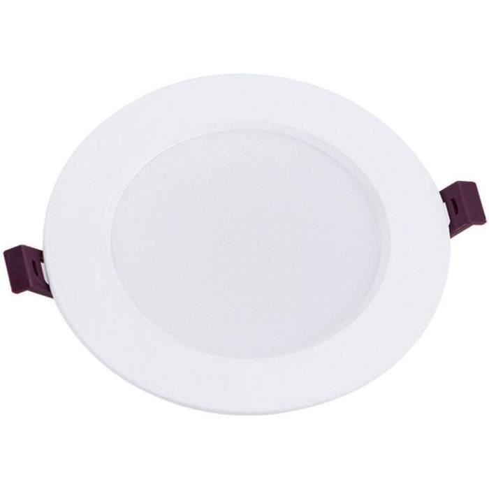 Plafonnier LED 3-Step-Dim Turnal Coin 2700K 470lm 230V 6W Gradable Acier Brossé