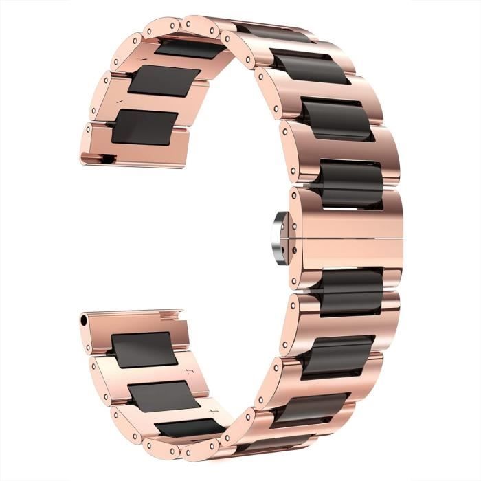 Bracelet Montre Acier Inoxydable ZRC 18mm - Boucle Déployante Argentée, Neuf Sans Boîte