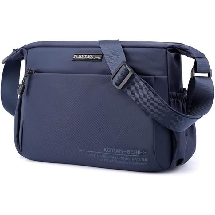 Sac Bandoulière Léger En Nylon Pour Femmes – Sac à Main/messenger Imperméable, Multiples Poches – Taille 24x22x10 Cm, 200g - 10