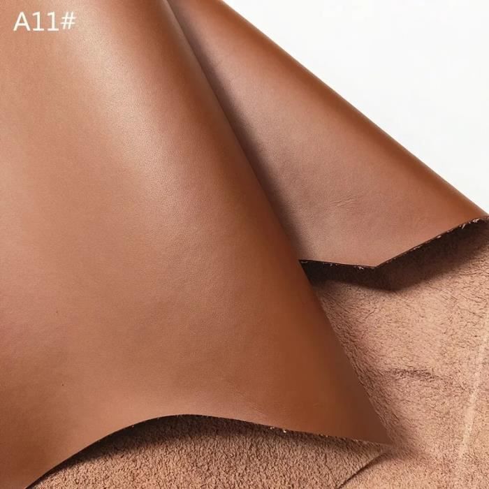 Feuilles De Cuir De Vache Pleine Fleur De 2 Mm D'épaisseur Pour Travaux Manuels, Outillage, Couture (marron (dur De 2,2 Mm), 30,5 X 20,3 Cm
