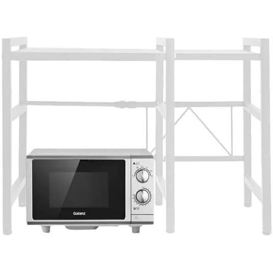 Drumm Meuble Rangement De Cuisine Support Four Micro-Ondes Avec 2 Niveaux DÉtagère Extensible En Hauteur & Largeur- Avec 3 C[J614]
