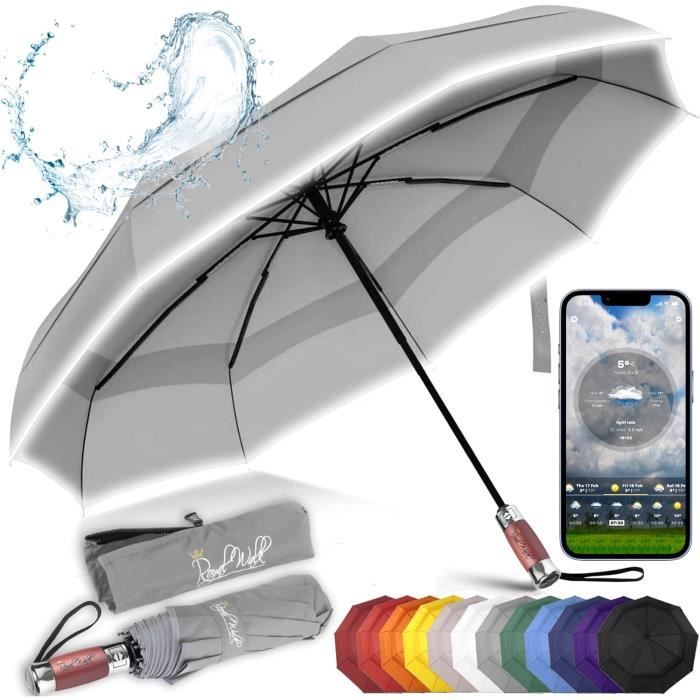Parapluie Transparent Automatique Portable - Homme Femme - Taille 98cm - Neuf
