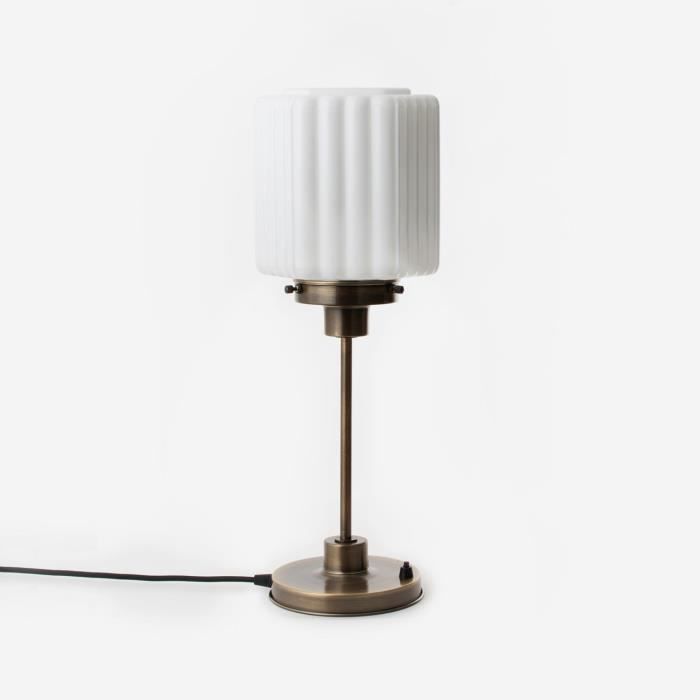 Coloured By Art - Tiffany Lampe - Lampe de Table mince Thalia 20s Bronze