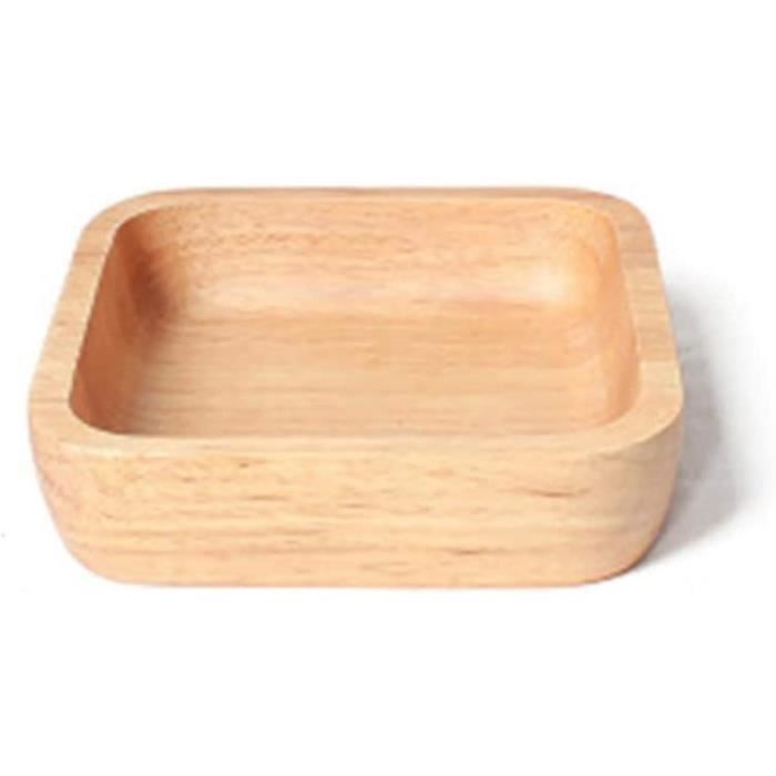 EFO Bol à Fruits et Salade Décoratif - Bol en Bois Rustique