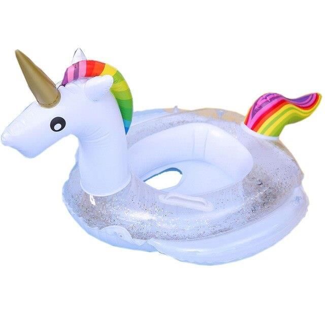 Licorne Bébé Bouée Siège Gonflable Flotteur Jouet de Piscine Plage 95 * 50 * 60cm