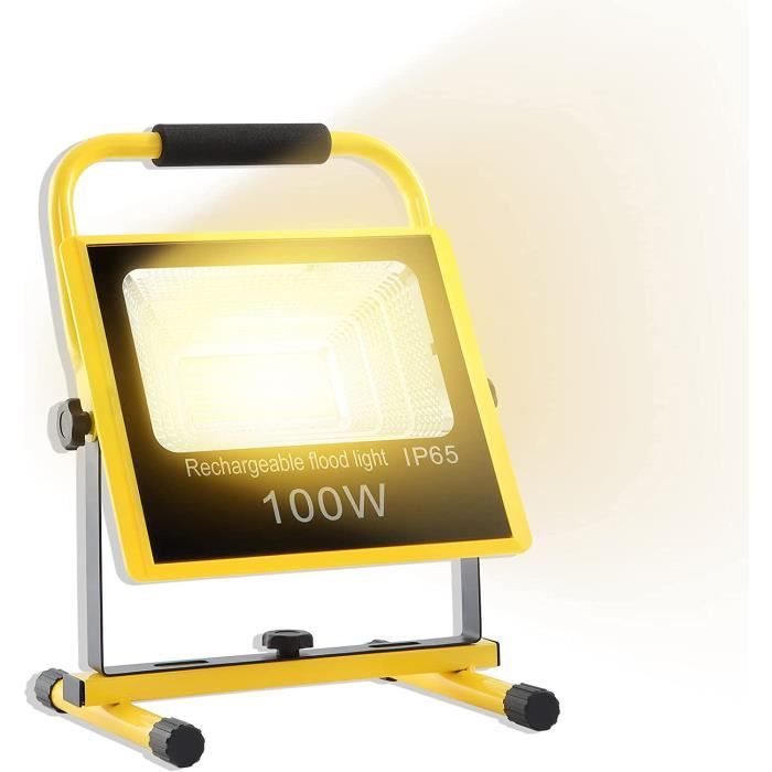 SKYWORLD Projecteur LED sur trépied 100W, 10000LM Lampes de Travail à