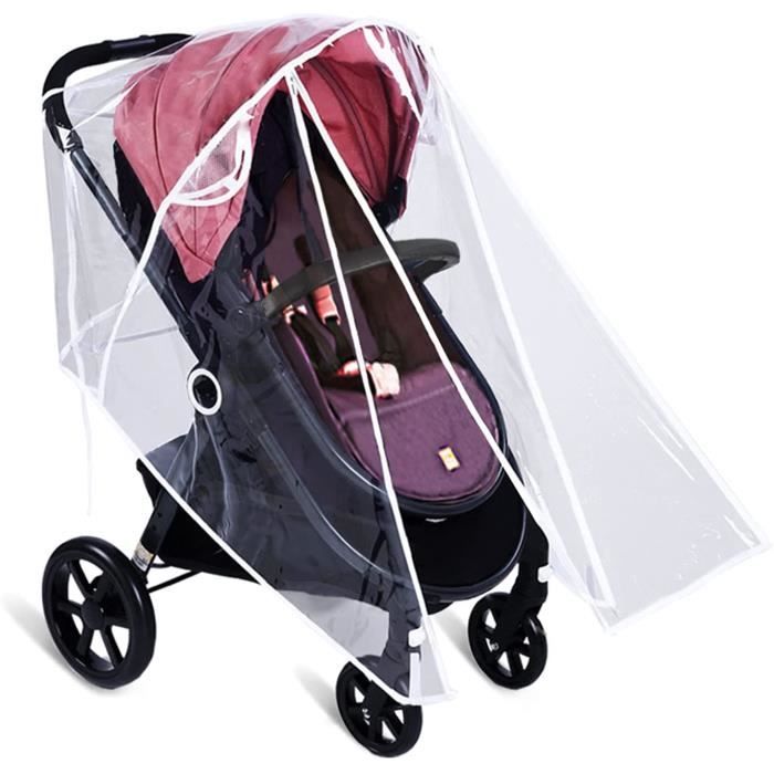 Habillage Pluie pour Poussette avec Fermetures Éclair Protection Pluie  Poussette Durable Housse de Pluie Universelle pour Pou [55] - Cdiscount  Puériculture & Eveil bébé