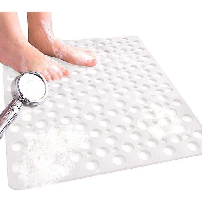 Mixibaby Lot De 2 Tapis De Bain Doux, Antidérapants, Séchage Rapide, Lavables En Machine, Pour Salle De Bain, Douche Et WC 50 X 80 Cm + 50 X 40 Cm, Dimensions