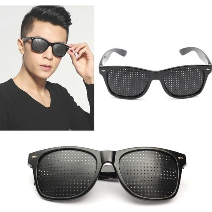 Lunettes de Vision à Trous Améliorer Yeux - Achat / Vente lunettes de  soleil Adulte - Cdiscount