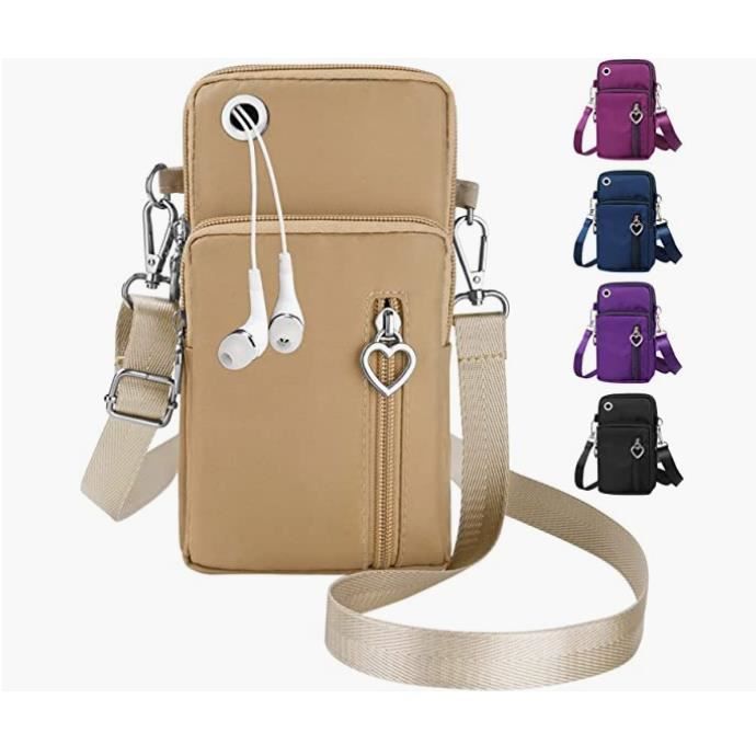 Sac Telephone Portable Femme Portefeuille Oxford Tissu Pochette Bandouliere Femme Petit Sac Bandouliere avec Prise Casque Cdiscount Bagagerie Maroquinerie