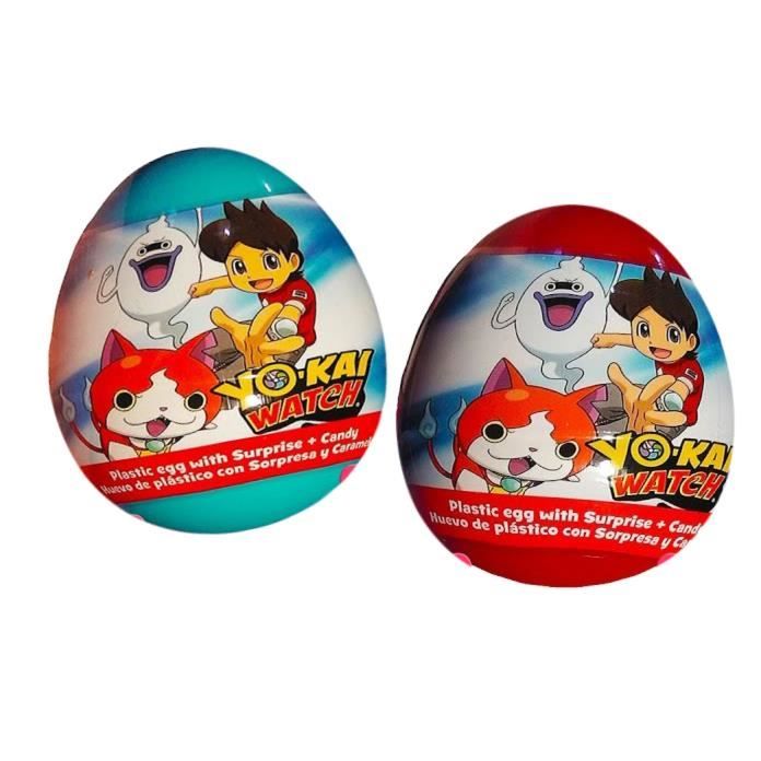Yo Kai Watch Oeuf Surprise Geant Pour Anniversaire Yo Kai Watch Lot De 6 Bleu Achat Vente Pochette Surprise Cdiscount