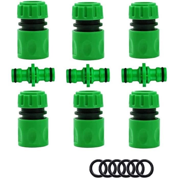 UlisemRaccord De Tuyau D'arrosage Avec Vanne De Régulation 2 Pièces