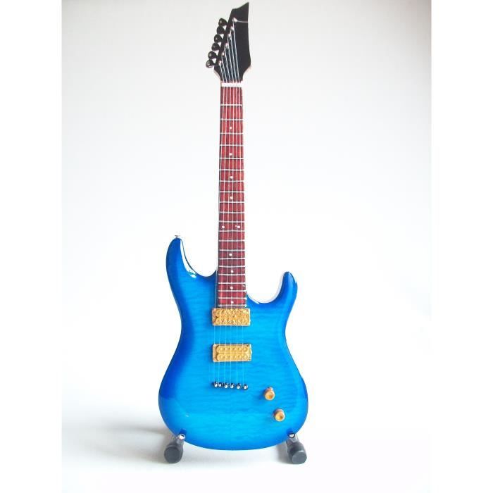 Guitare miniature bleue - Linkin Park - Réplique de la guitare de Chester Bennington - Linkin Park