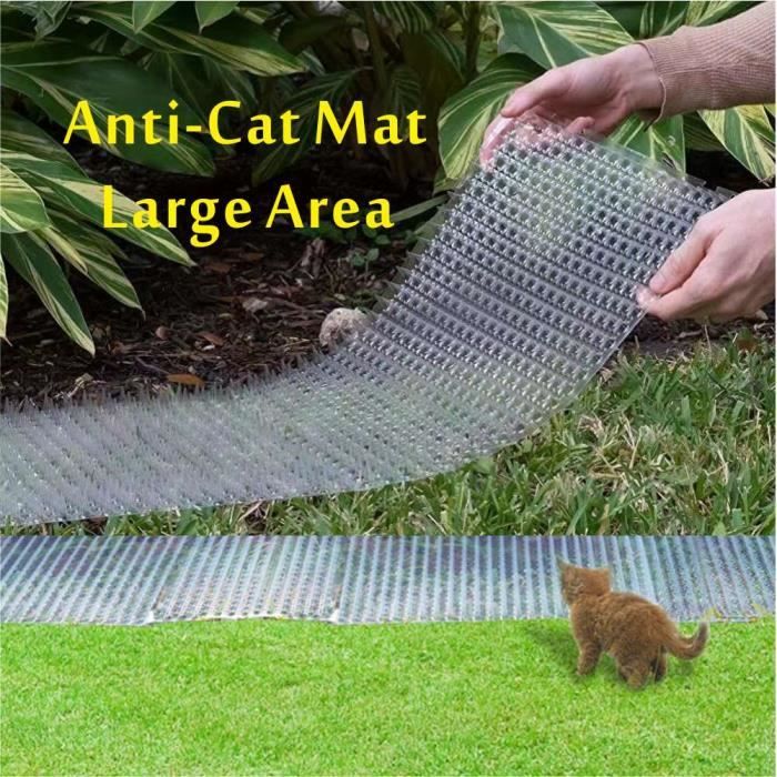 Lot De 24 Tapis Répulsifs Pour Chat - 20x15 Cm Avec Pointes - Protège Plantes, Canapés - Anti-Griffures