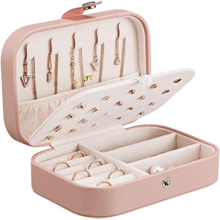 Rouleau Voyage Bijoux Cabilock - Organisateur Pliable En Cuir Pour Colliers, Bracelets Et Boucles D'Oreilles