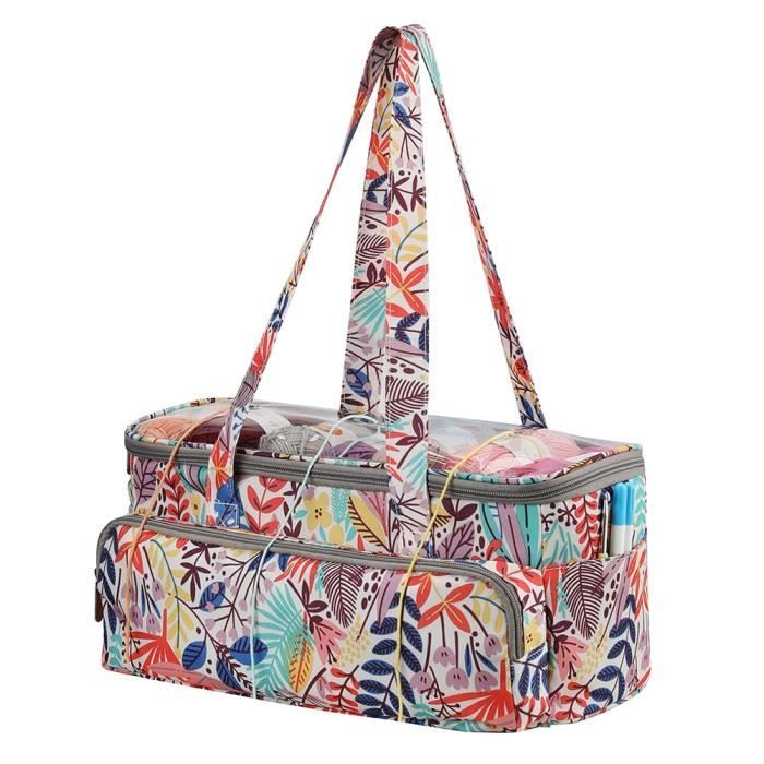 Sac à tricot en tissu matelassé 42cm mannequins roses