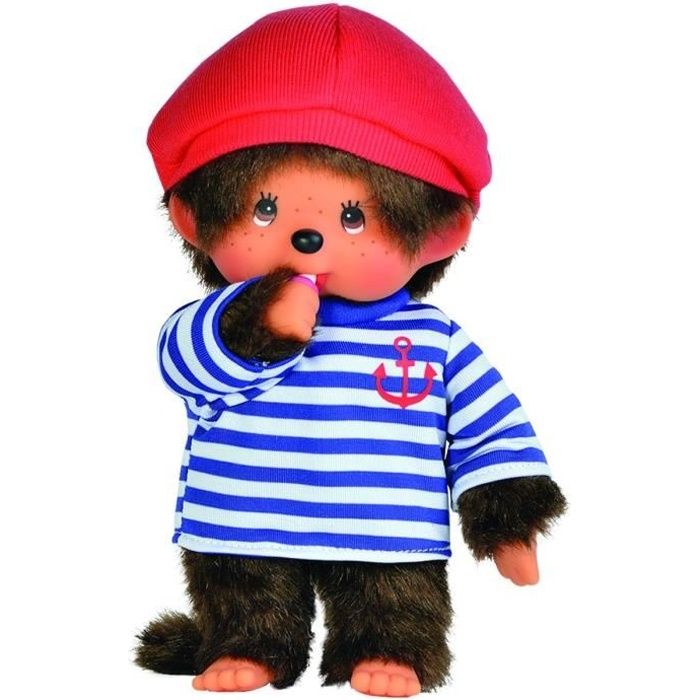 Bandai Monchhichi Peluche Garçon Marin 20 cm 20073 - vue 5