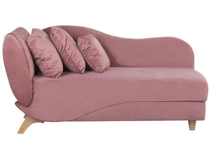 Beliani Canape Rose Cote Gauche Meri Achat Vente Canape Sofa Divan Cdiscount
