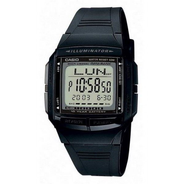 Montre Casio Data Bank DB-36-9AVEF Noir, Classique Achat/vente