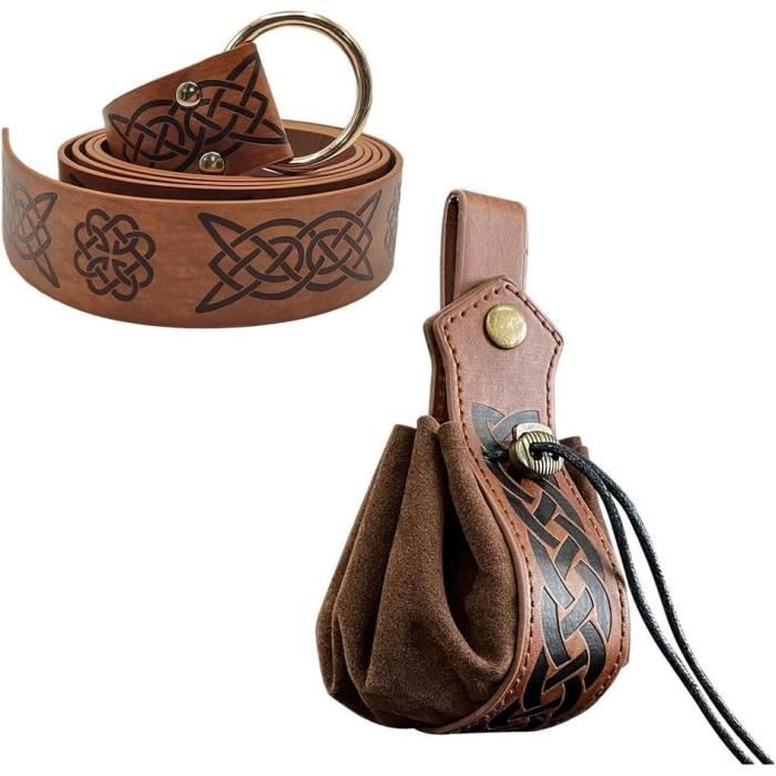Pendentif Croix Troll Viking Forgé à La Main – Bijou Homme Avec Cordon Cuir, Style Guerrier