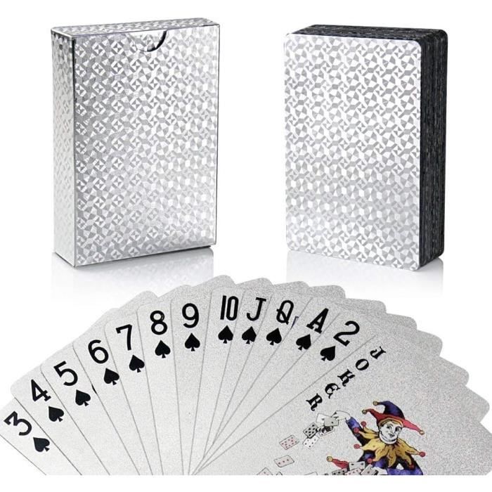 Lot De 2 Jeux De Cartes Poker Thème Noël – 55 Cartes Chacun – 5,7 X 8,7 Cm – Papier Cartonné Premium – Cadeau Festif Pour Toute La Famille
