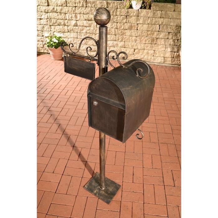 Boite Aux Lettres Fer Forgé Sur Pied Clp Boite Aux Lettres Nostalgique Charlize 150 Cm De Hauteur En Metal Avec Porte Noms Porte Journeaux 6 Couleurs Au Choix Achat Vente Boite Aux Lettres Clp Boite Aux Lettres Nosta Cdiscount