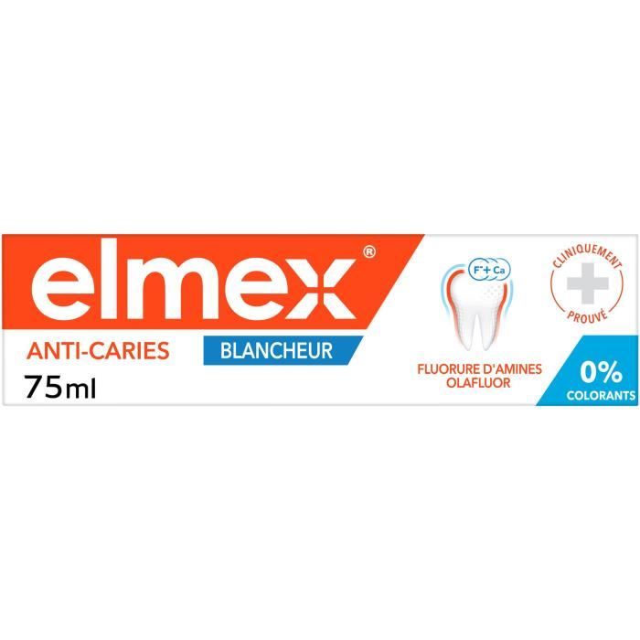 Lot De 3 Dentifrices Teraxyl Blancheur & Protection Caries - 75 Ml Chacun