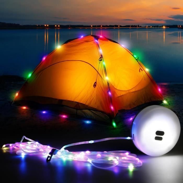 Guirlande Lumineuse De Camping Enroulable, Guirlande De 10 Mètres, Lumière Chaude, Guirlande LED Avec Interface Usb Ideale Pour Le Camping La Randonnee La Decoration De Jardin Et De Terrasse 91479335