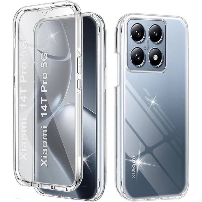 3mk Coque pour Xiaomi 14T Antichoc avec bords surélevés Transparent
