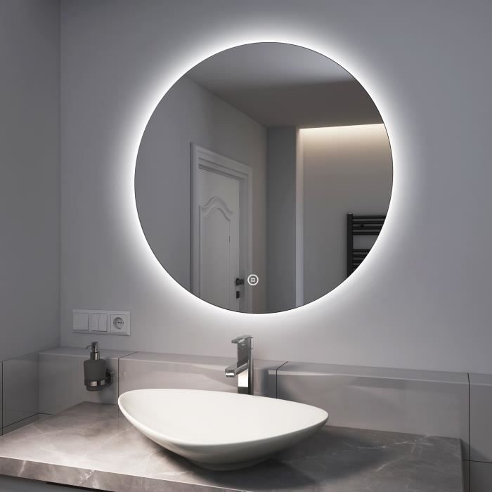 Lampe de miroir en cristal à 4 LED blanches pour salle de bain 