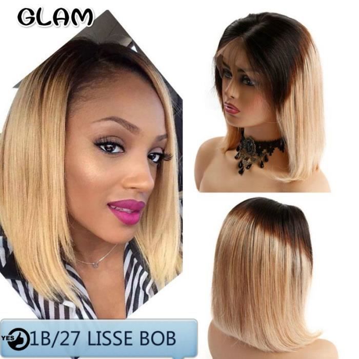 16pouce Bob Lace Front Perruques Bresilienne Courte Dentelle Avant Perruques De Cheveux Humains Pour Les Femmes 1b 27 Achat Vente Perruque Postiche 16pouce Bob Lace Front Perr Cdiscount Cette perruque est faite à partir de kanekalon, qui est douce et soyeuse et se sent comme de vrais cheveux. 16pouce bob lace front perruques bresilienne courte dentelle avant perruques de cheveux humains pour les femmes 1b 27