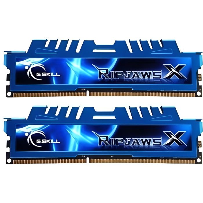Vente Memoire PC G.SKILL RAM PC3-19200 / DDR3 2400 Mhz - F3-2400C11D-16GXM - DDR3 Performance Series - RipjawsX pas cher Vente Memoire PC G.SKILL RAM PC3-19200 / DDR3 2400 Mhz - F3-2400C11D-16GXM - DDR3 Performance Series - RipjawsX pas cher
